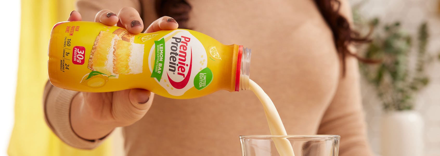 A photo of Premier Protein Lemon Bar Protein Shake (11.5 oz).