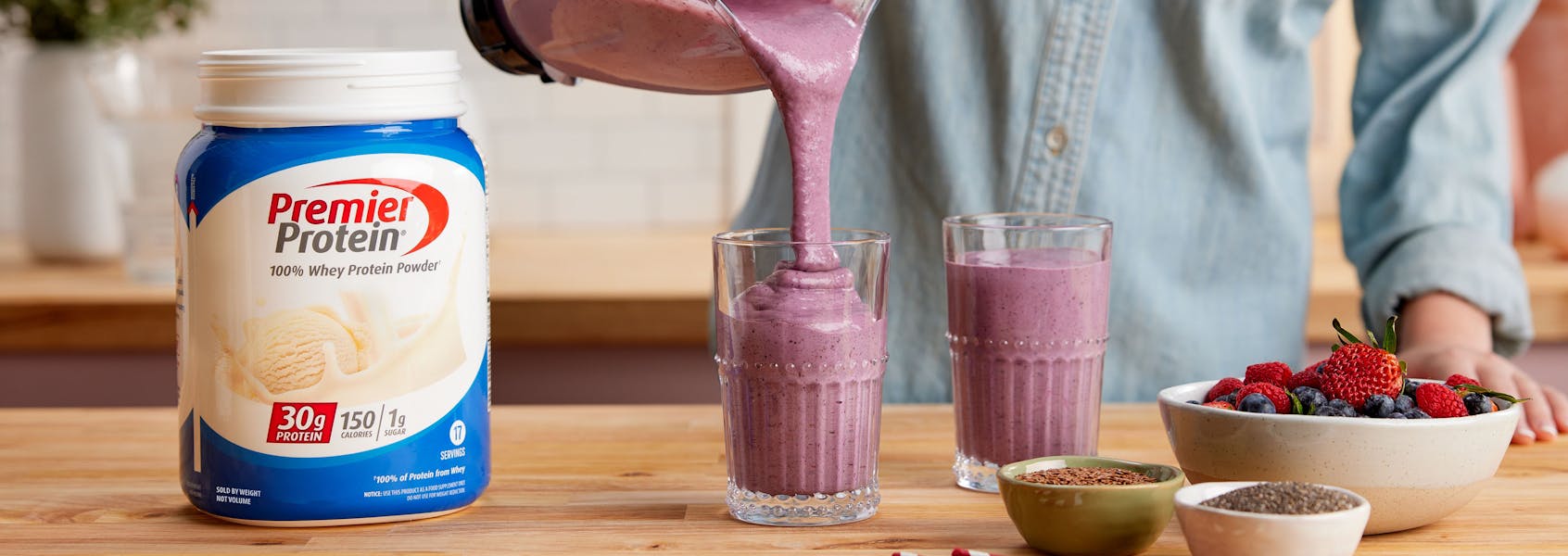 A photo of Premier Protein Vanilla Milkshake Protein Powder (17 Servings).