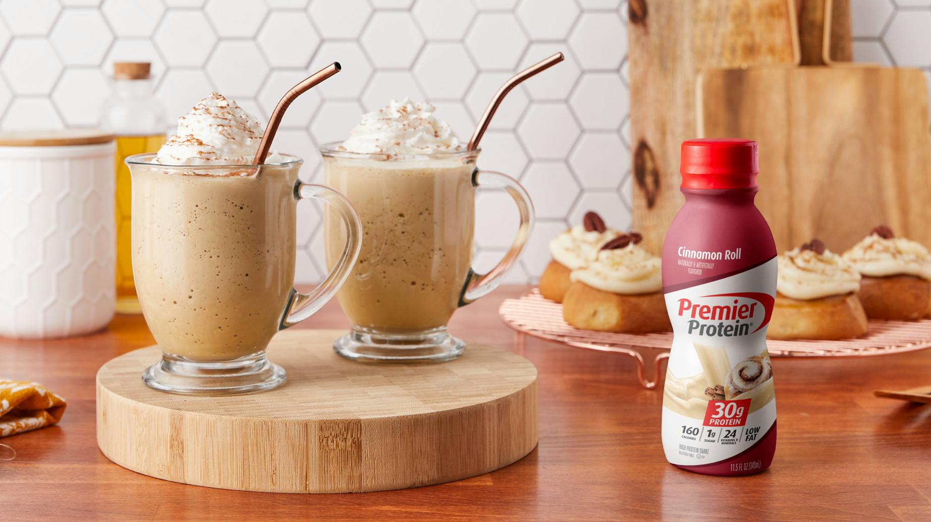 Recipe image for Cinnamon Roll Frappe.