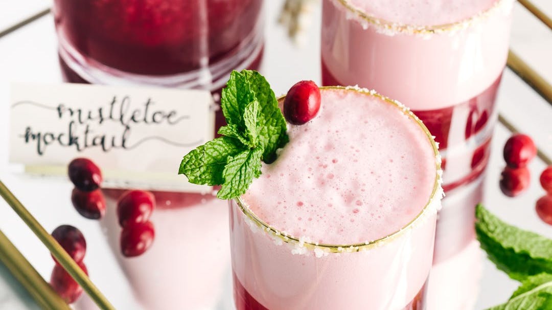 Recipe image for Mistletoe Mocktail.