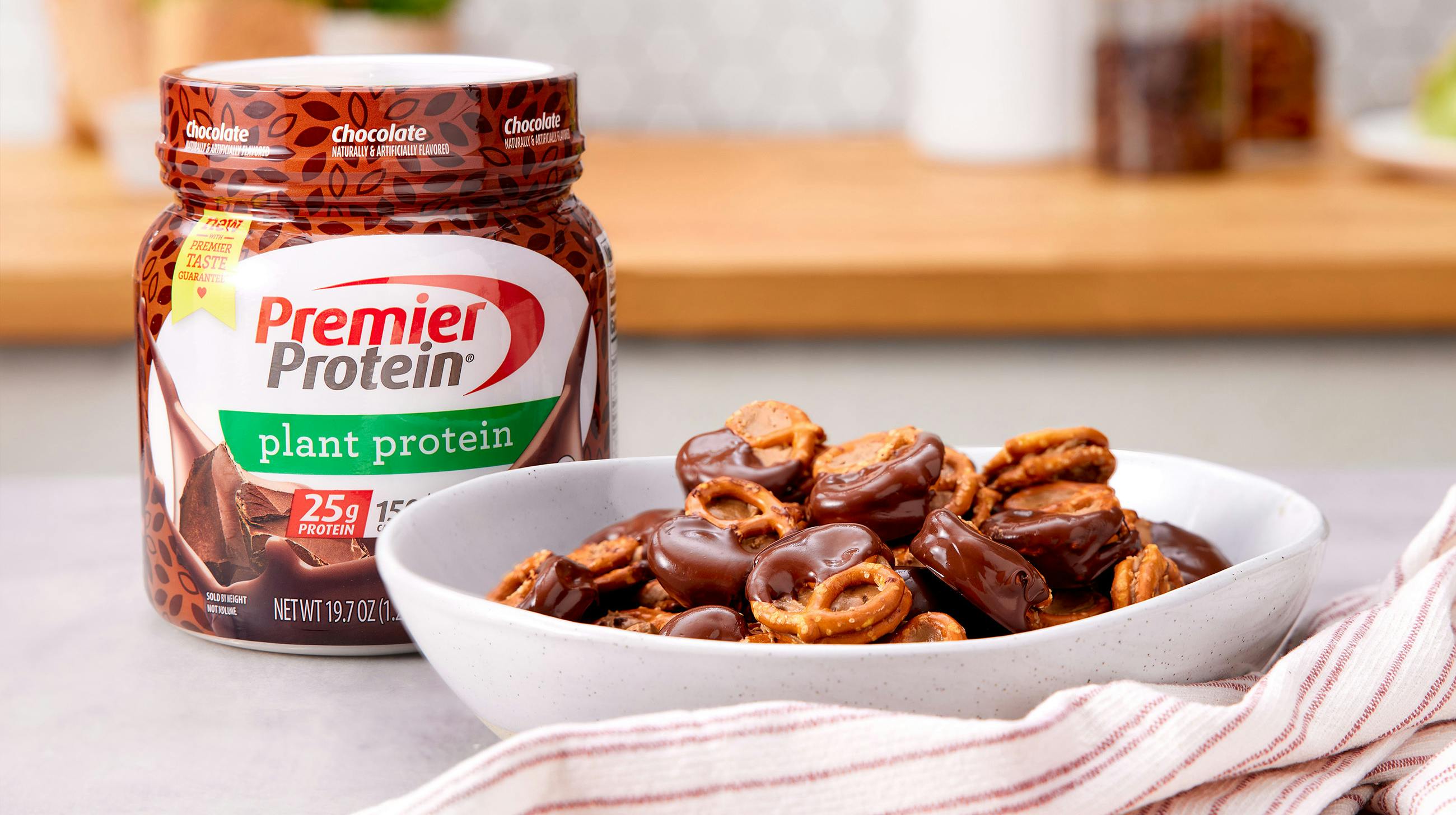 Plant-Based Chocolate Peanut Butter Pretzel Bites