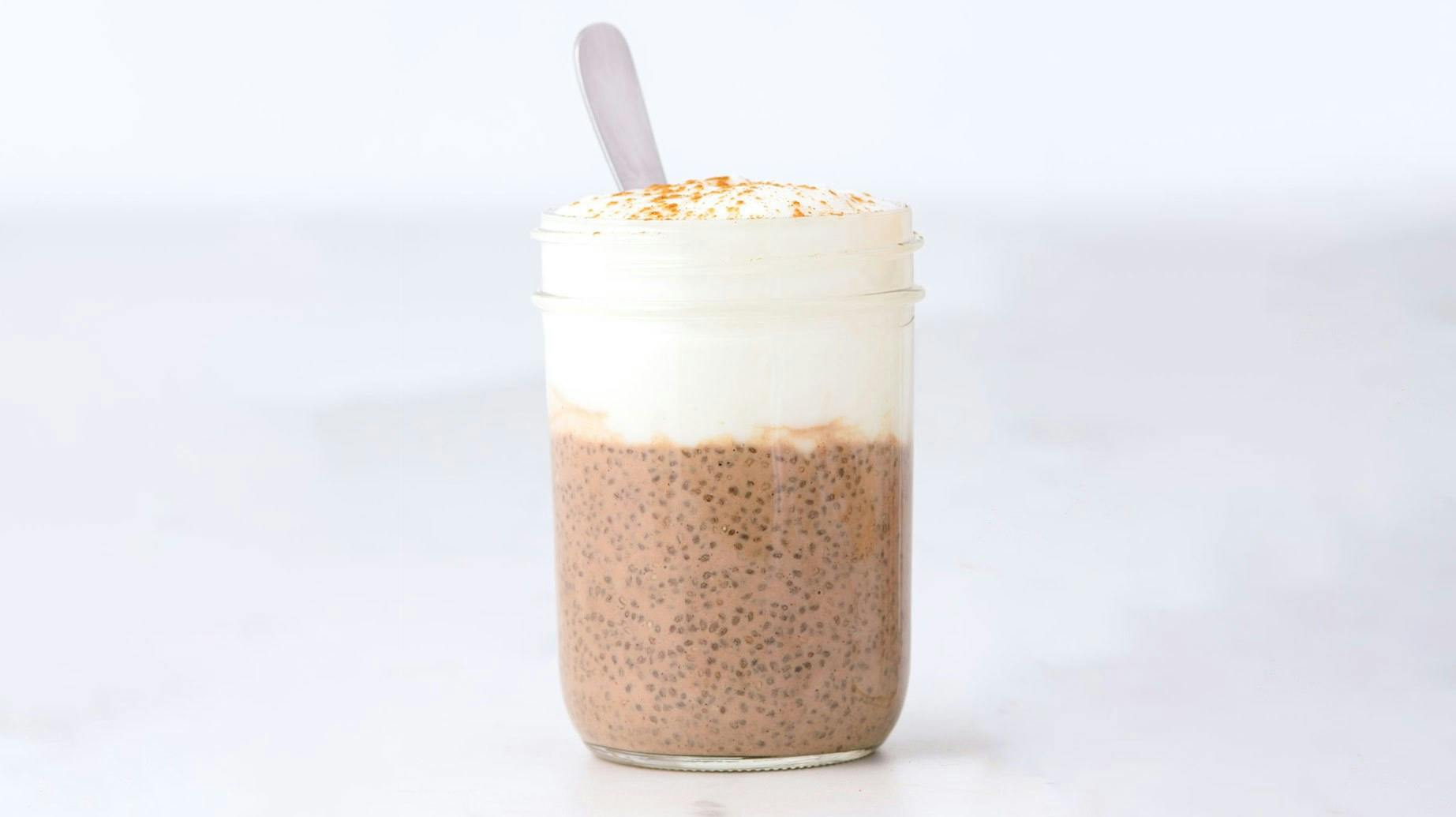 Recipe image for Café Latte Chia Pudding.